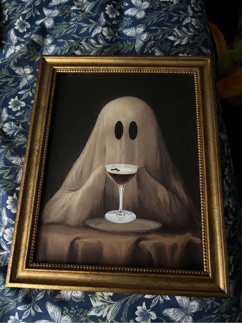 T.J.Maxx Ghost Martini Framed Wall Art